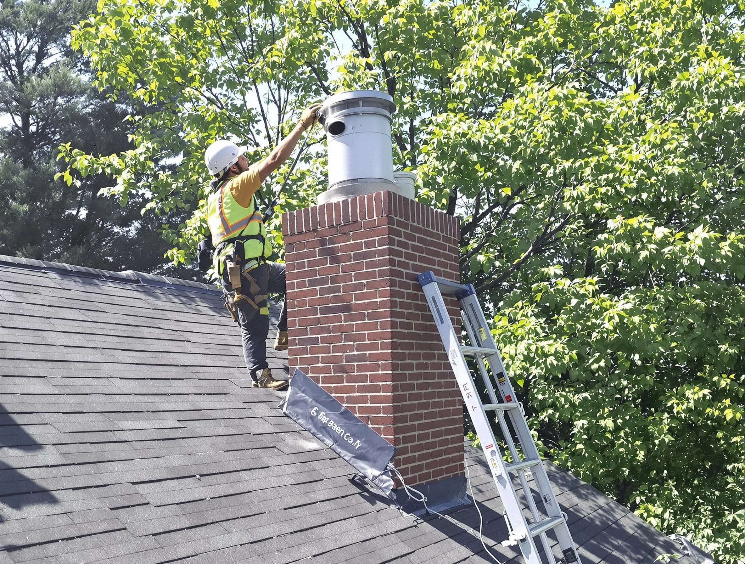 Chimney liner inspection by Nutley Chimney Sweep in Nutley, NJ