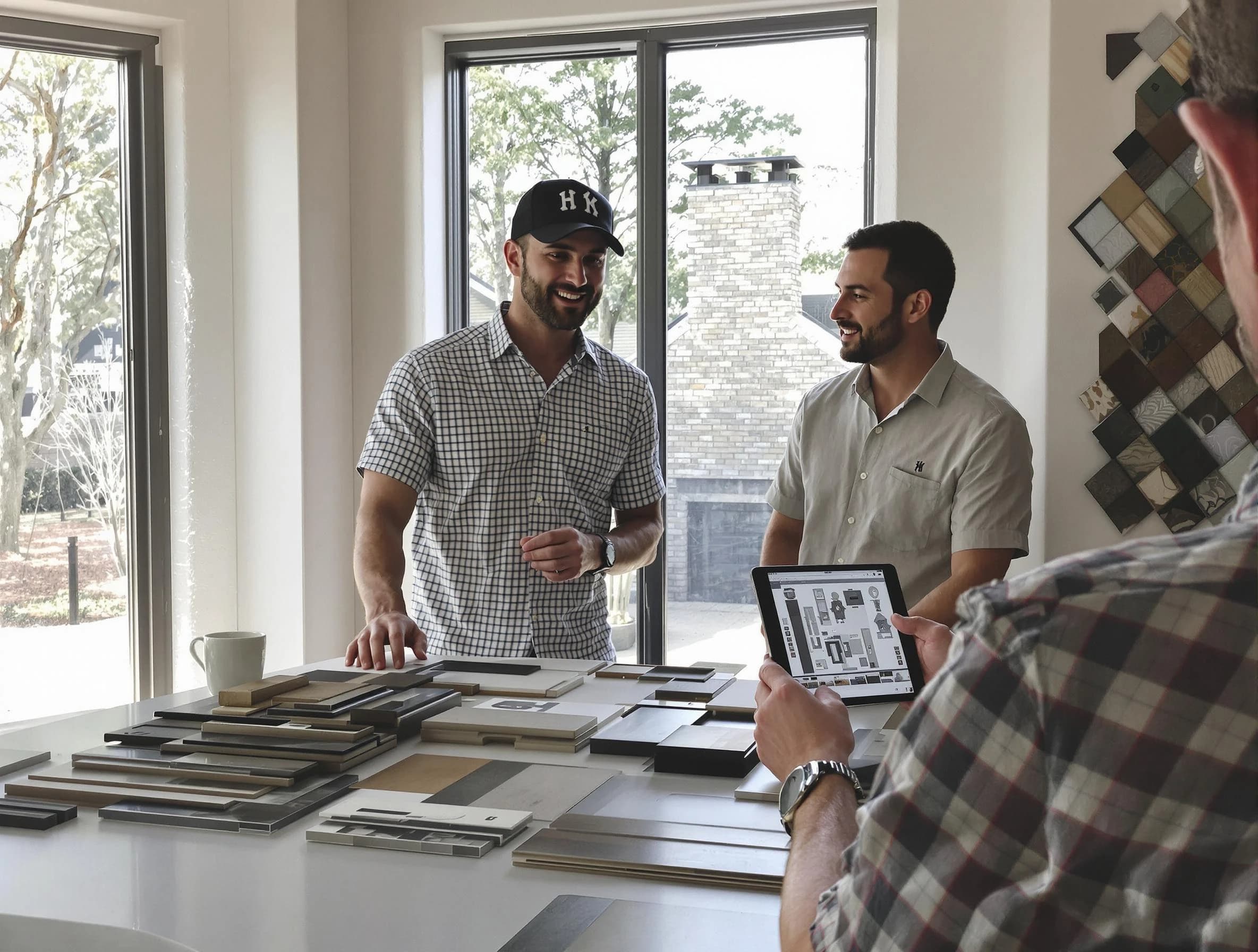 Nutley Chimney Sweep remodeling a chimney and fireplace in Nutley, NJ