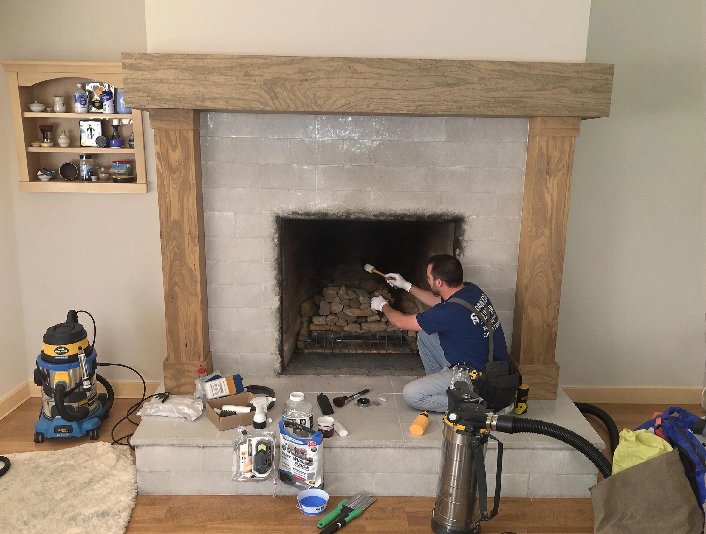 Detailed creosote removal process by Nutley Chimney Sweep in Nutley, NJ