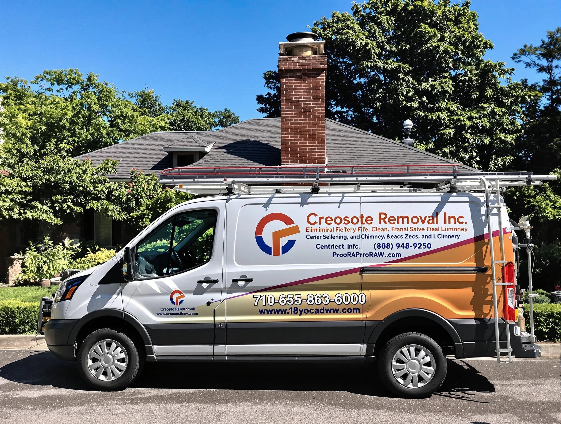 Nutley Chimney Sweep technician removing creosote safely in Nutley, NJ