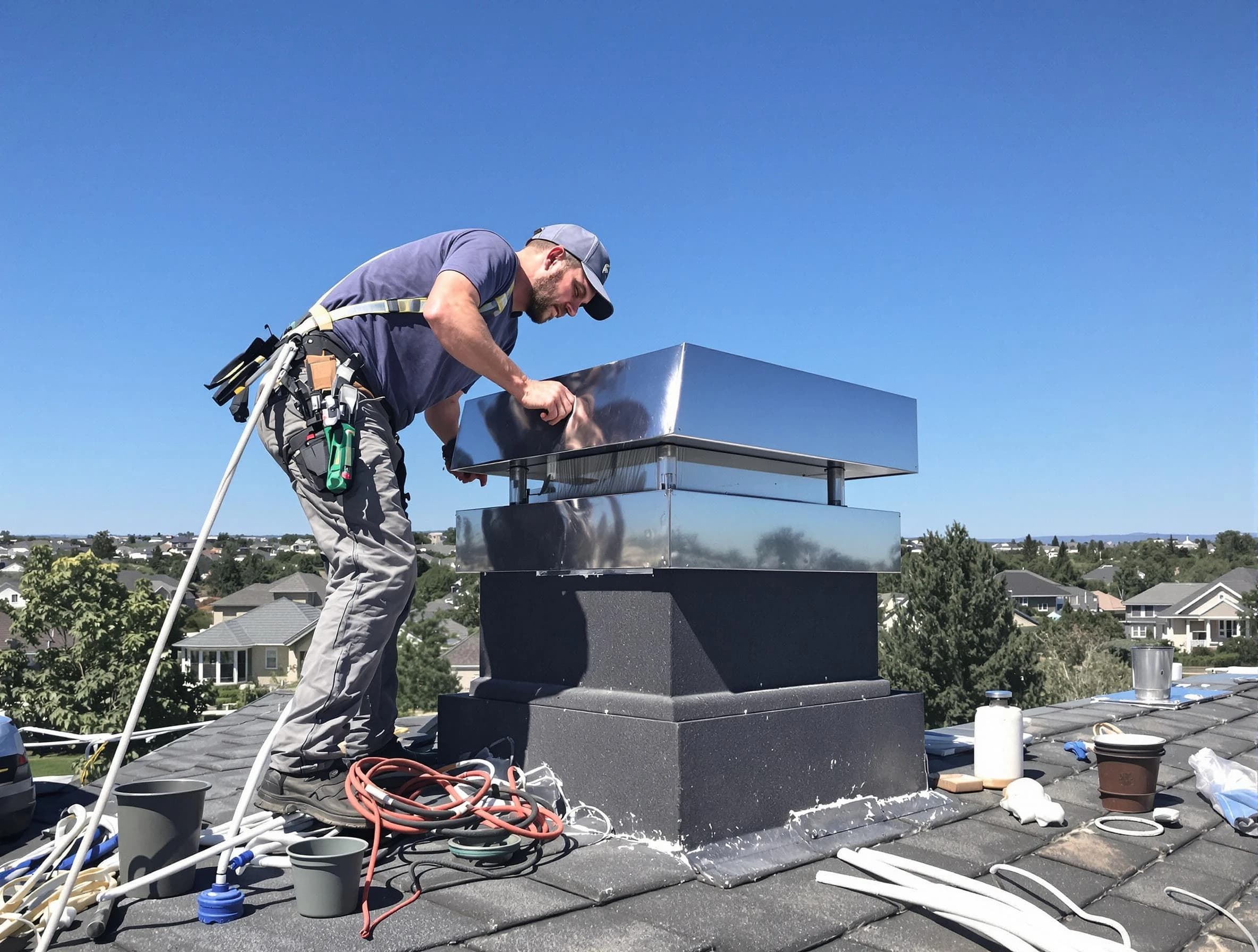 Chimney Cap Services service in Nutley, NJ