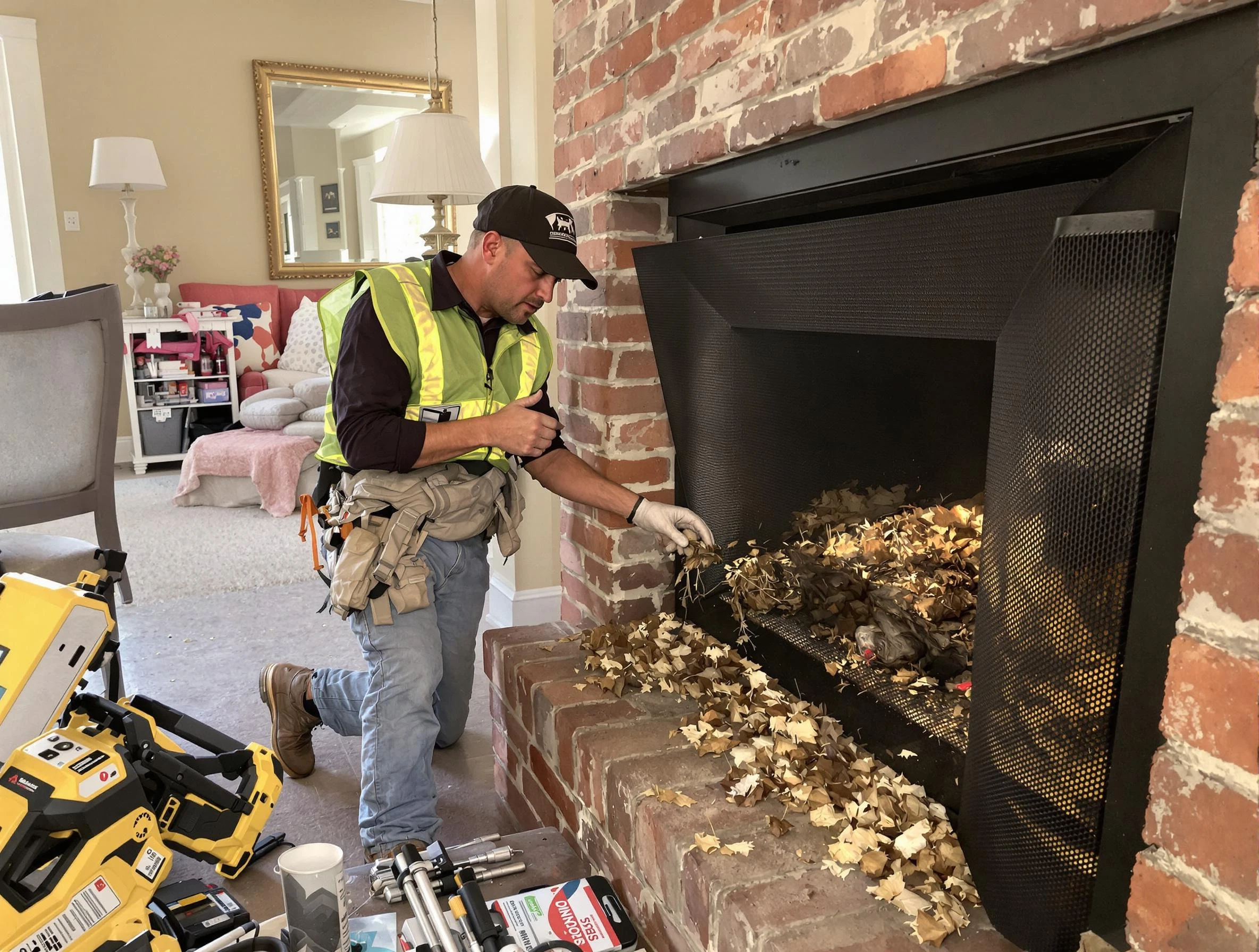 Safe screening installation by Nutley Chimney Sweep in Nutley, NJ