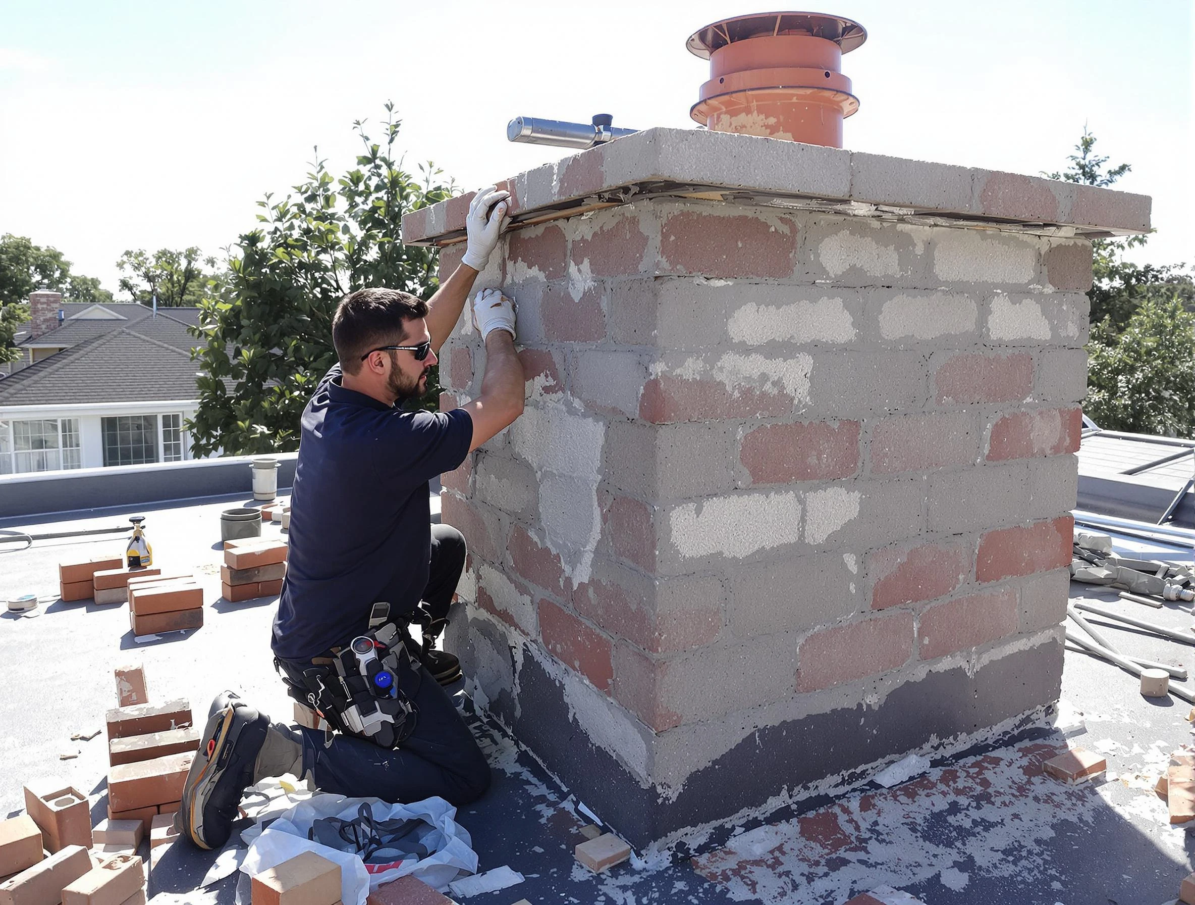 Advanced chimney repair process by Nutley Chimney Sweep in Nutley, NJ