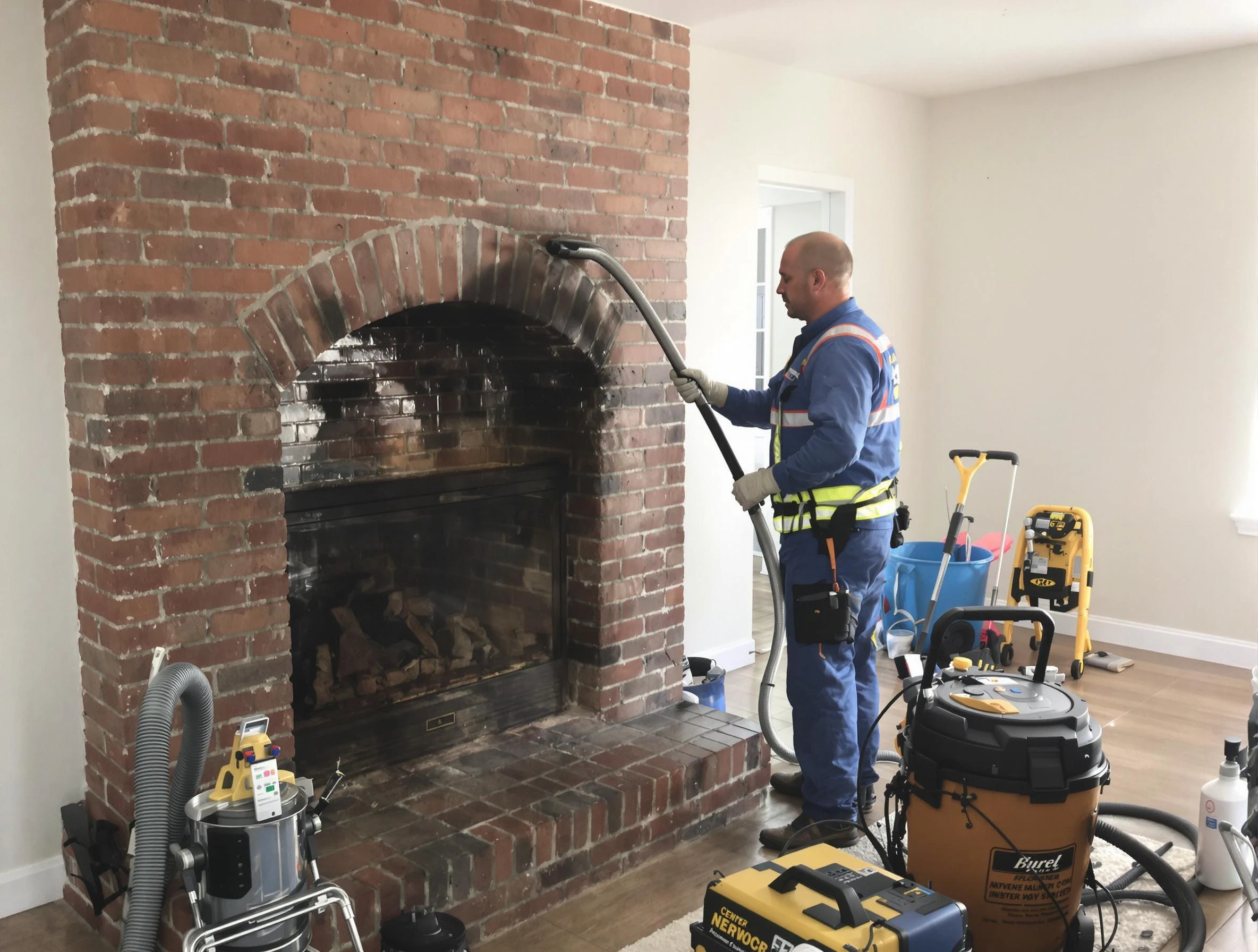 Nutley Chimney Sweep expert performing detailed chimney sweep in Nutley, NJ