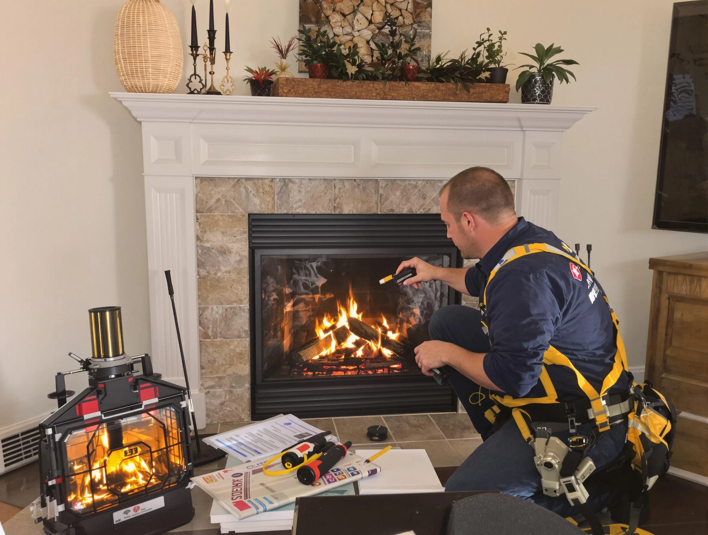 Safety-focused fireplace inspection by Nutley Chimney Sweep in Nutley, NJ
