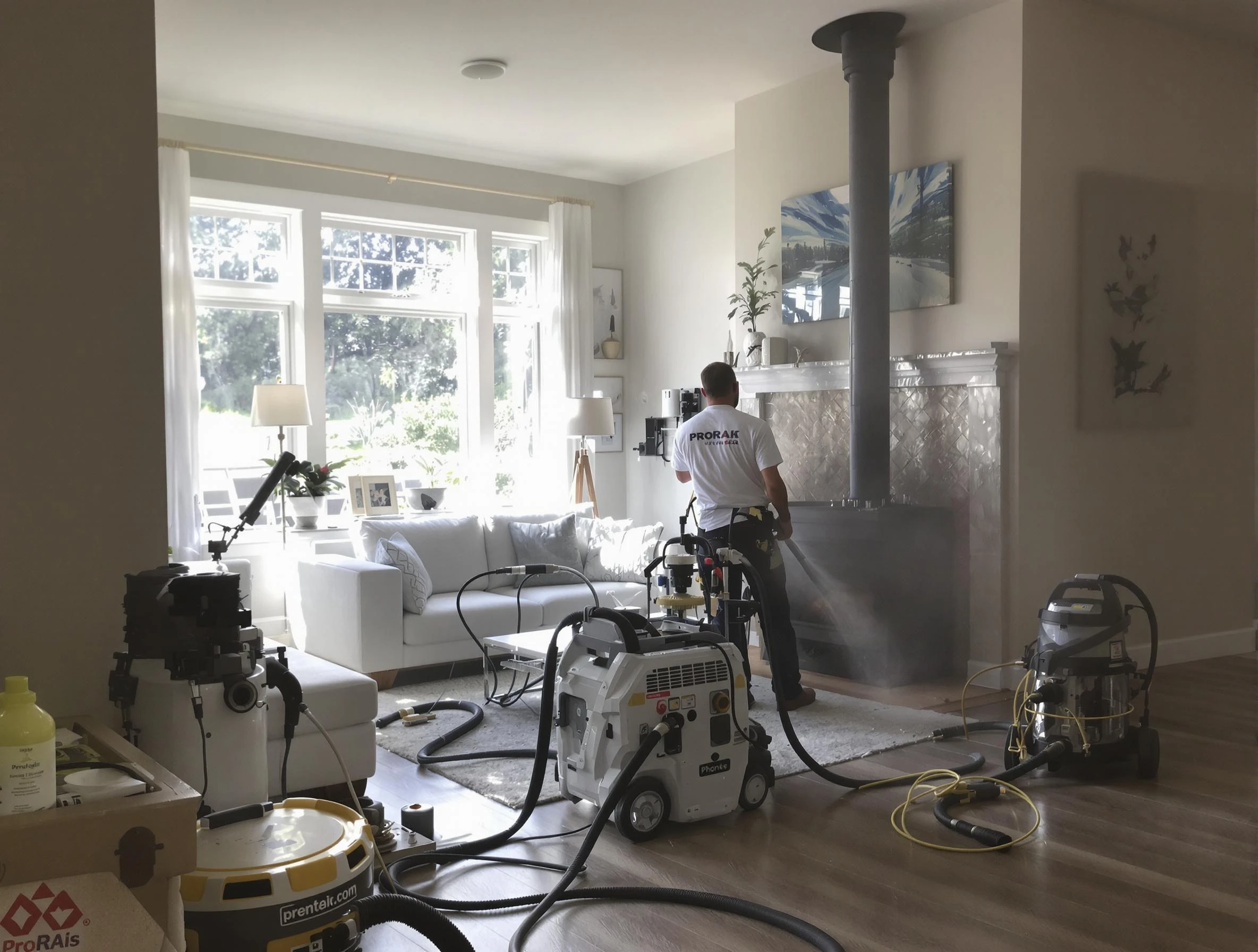 Soot removal service by Nutley Chimney Sweep for a fireplace in Nutley, NJ